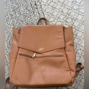 Freshly picked tan brown diaper bag Backpack